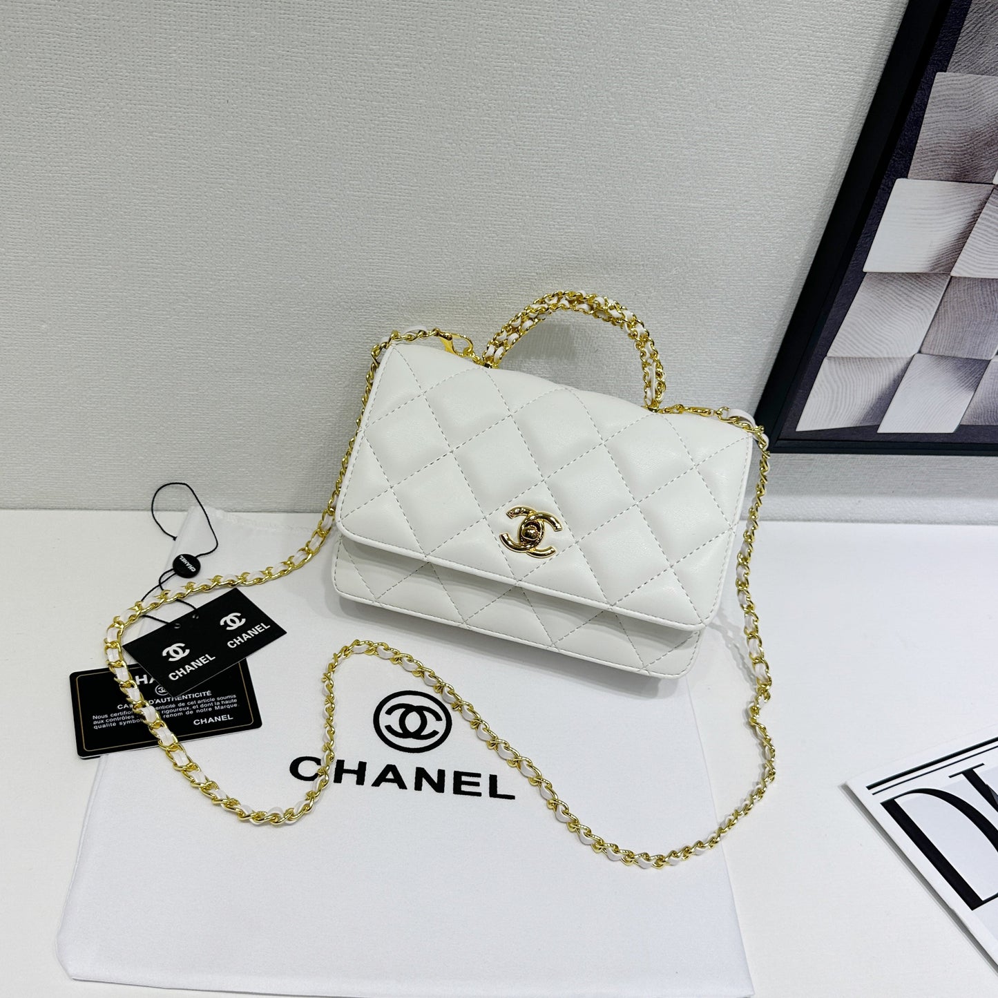 C Small Trendy CC Flap Handle Bag