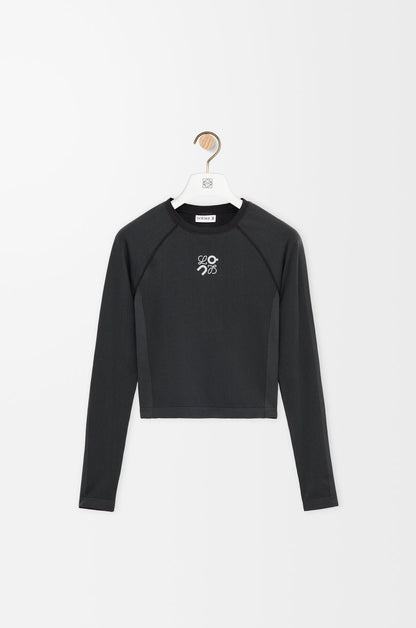 Long sleeve top in technical jersey