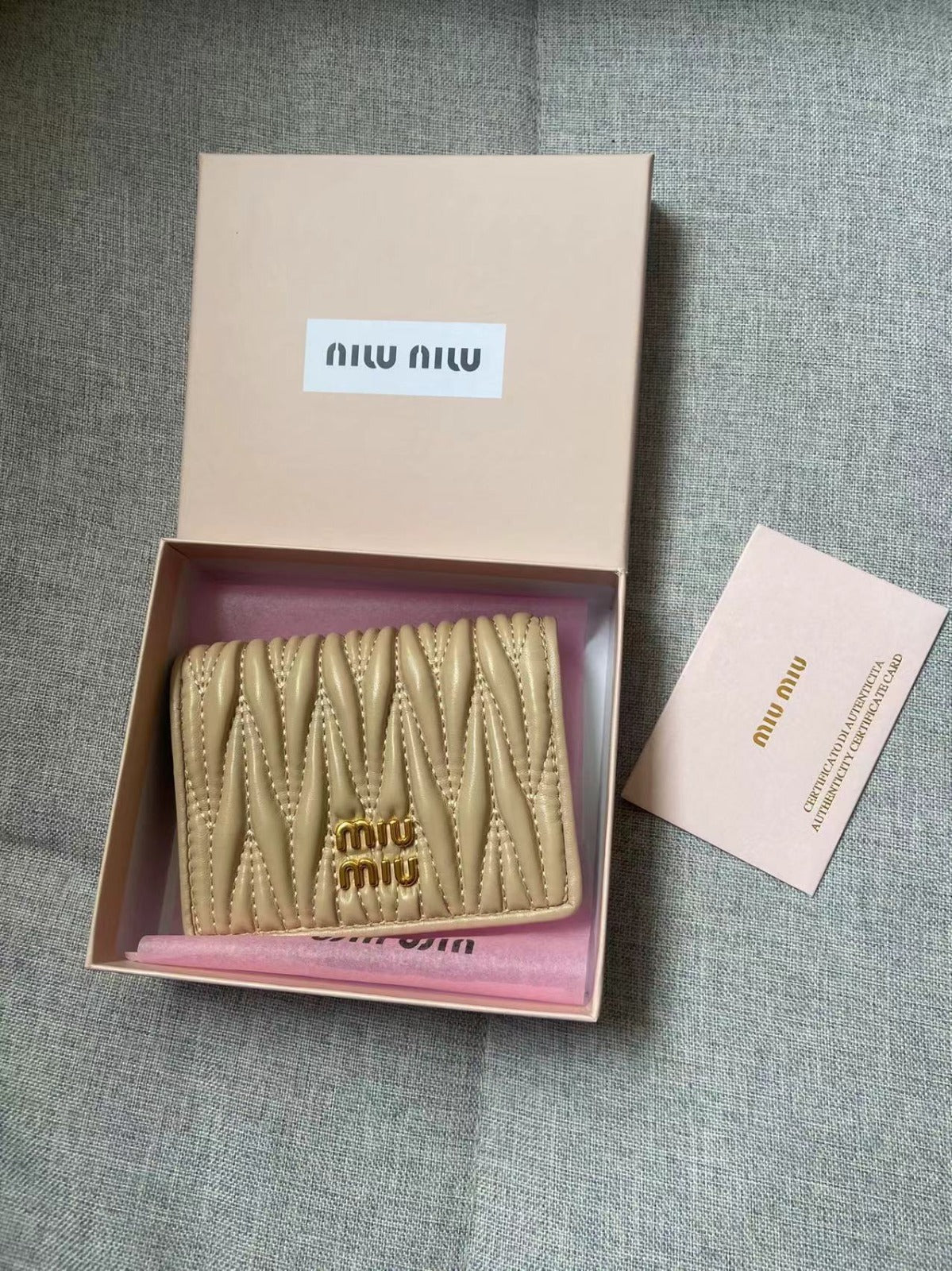 Miu Wallet With Box