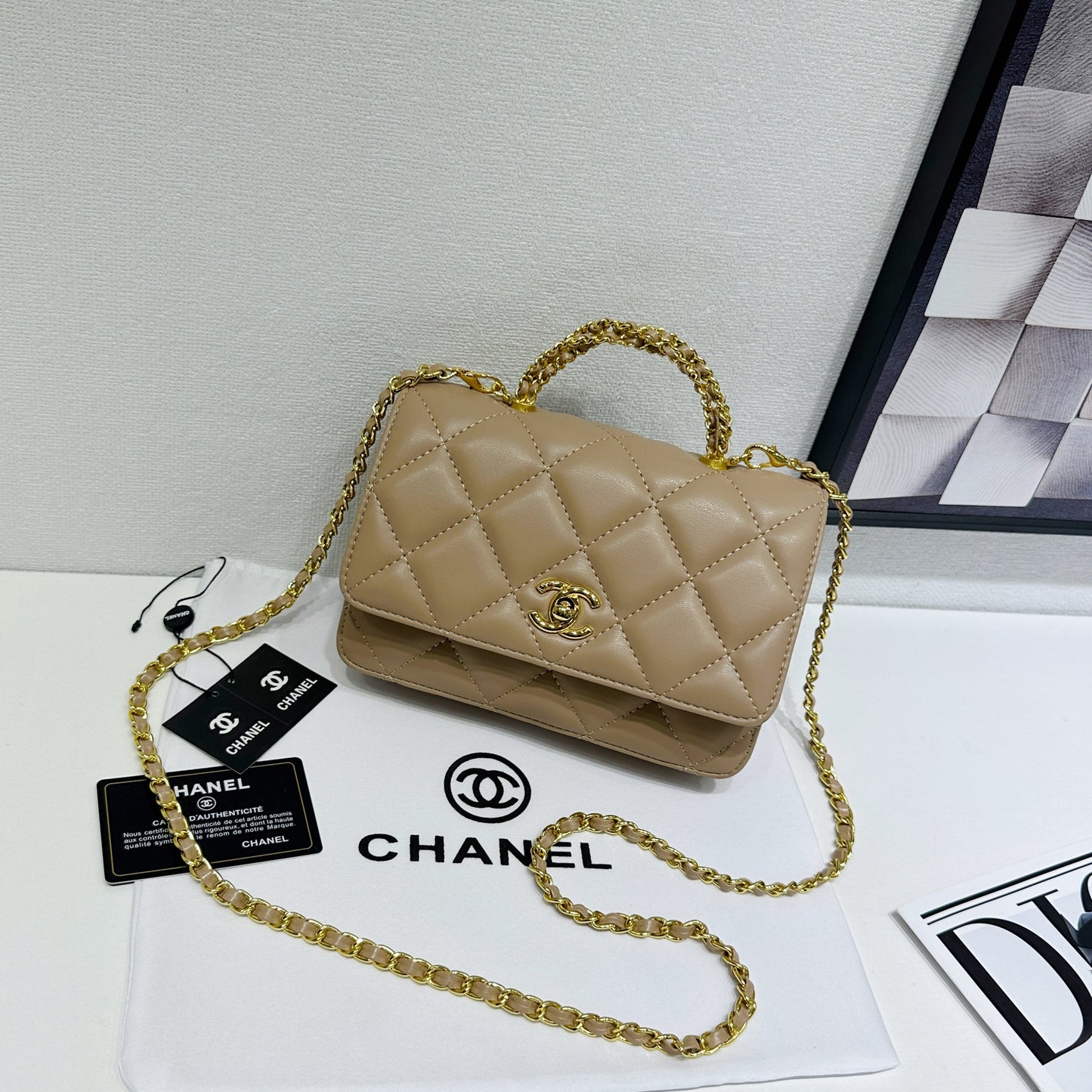 C Small Trendy CC Flap Handle Bag