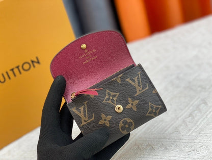 Monogram Canvas & Leather Rosalie Coin Purse for Women