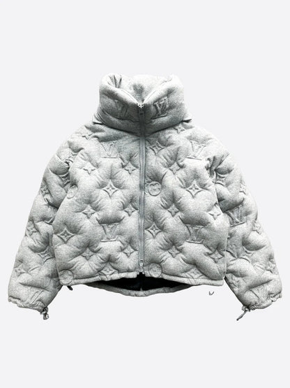 LV Grey Monogram Boyhood Puffer Jacket