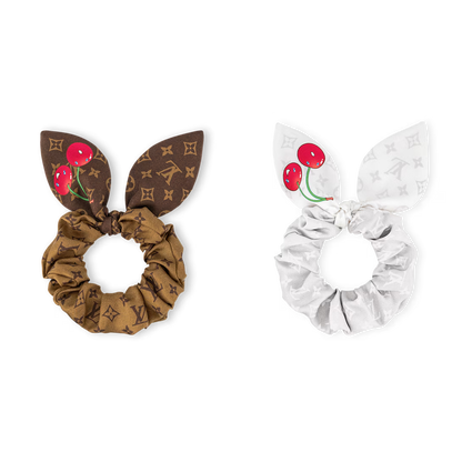LV x TM Monogram Cerise Set of Scrunchies With Box