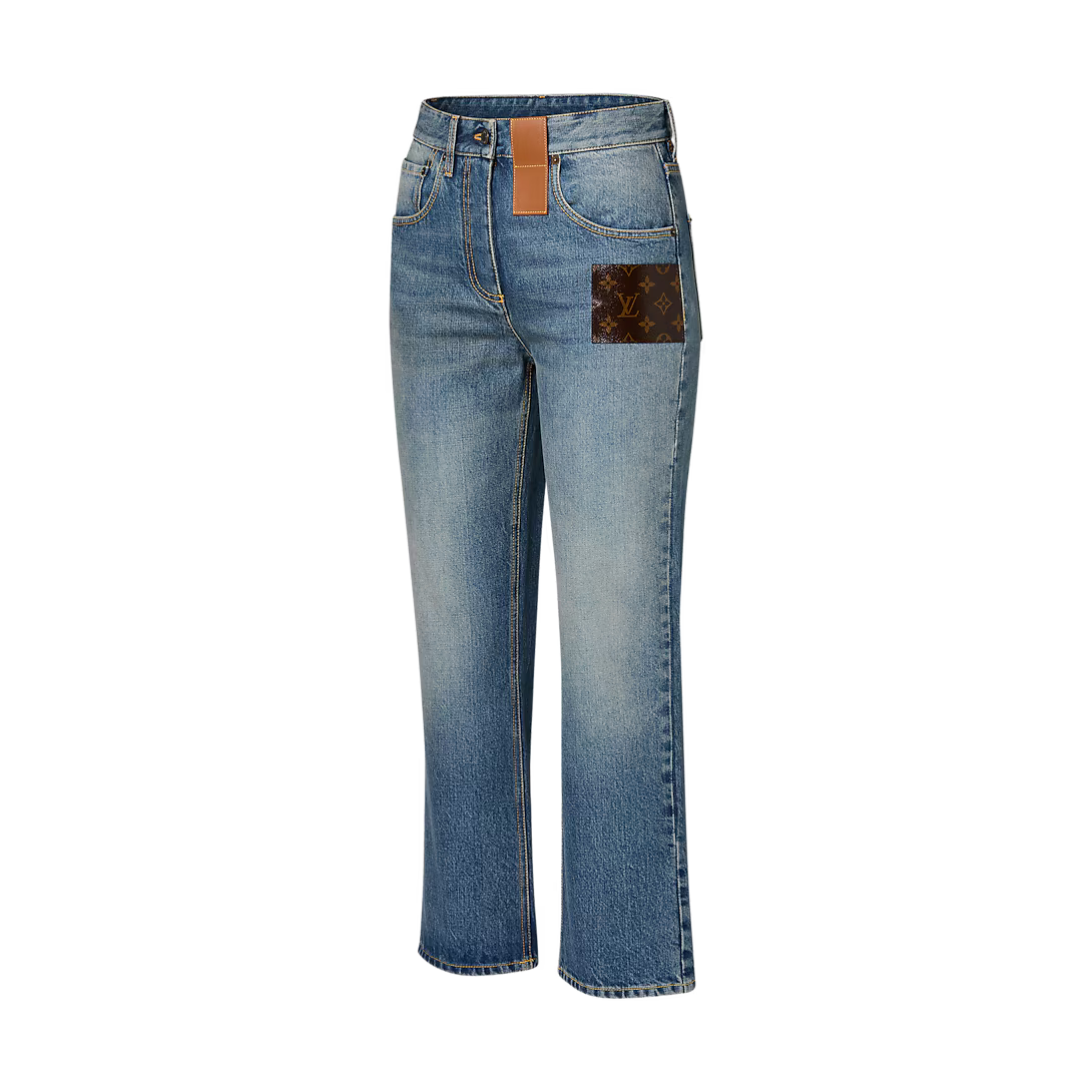 LV Monogram Patch Jeans